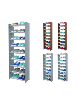 9-półkowy regał na obuwie RBS /szer.45 cm/ Szary