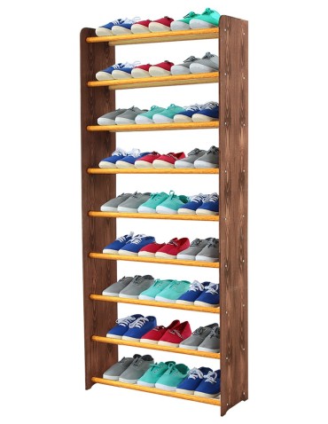 9-półkowy regał na obuwie RBS /szer.65 cm/ Brąz-Olcha - product 2