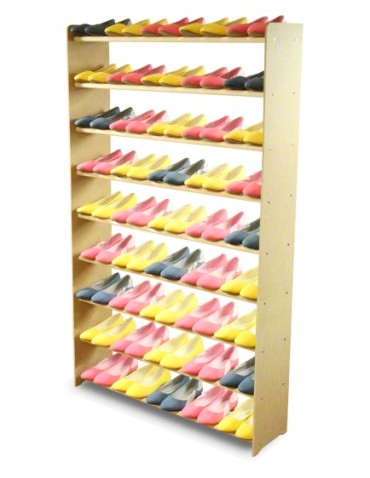 9-półkowy regał na obuwie RBS /szer.90 cm/ Naturalny - product 2