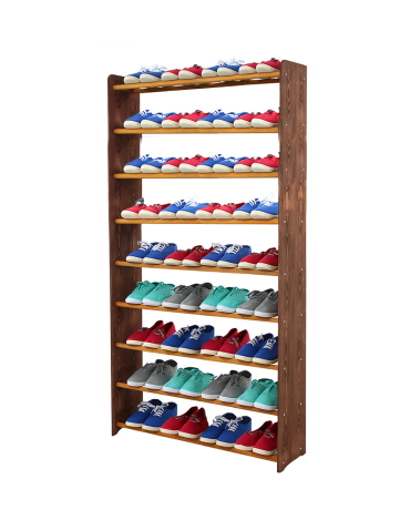 9-półkowy regał na obuwie RBS /szer.90 cm/ Brąz-Olcha - product 2