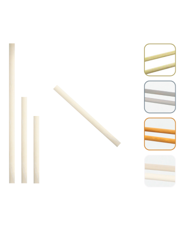 Drążek drewniany do regału RBS /dł.65 cm/ Biały