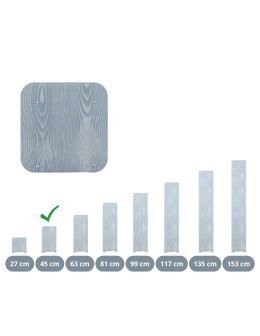 Bok do regału RBS /wys.45 cm/ Szary