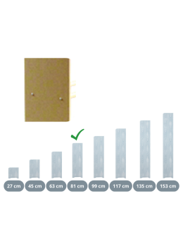 Bok do regału RBS /wys.81 cm/ Naturalny