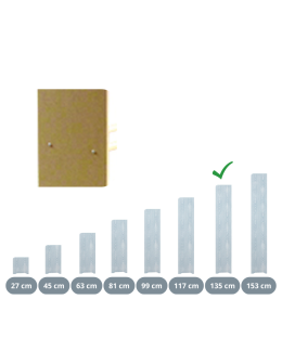 Bok do regału RBS /wys.135 cm/ Naturalny