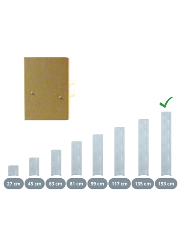 Bok do regału RBS /wys.153 cm/ Naturalny