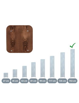 Bok do regału RBS /wys.153 cm/ Brązowy