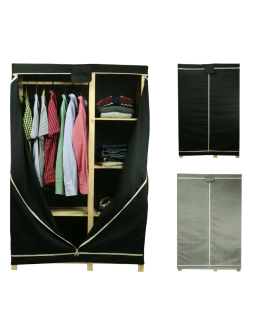 Pokrowiec na regał garderobę RG-5 /170X110X38/ Czarny