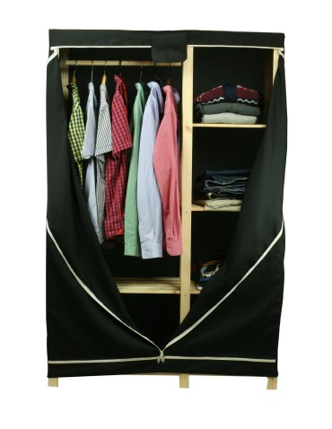 Pokrowce i Futerały - Pokrowiec na regał garderobę RG-5 /170X110X38/ Czarny - product 4