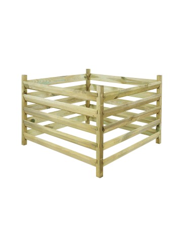 Art. Ogrodowe - Kompostownik drewniany KME z siatką na krety - Naturalny - product 3