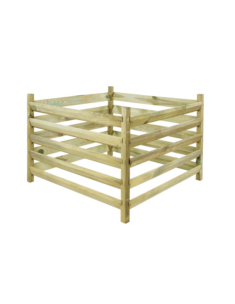 Art. Ogrodowe - Kompostownik drewniany KME z siatką na krety - Naturalny - product b2b.wamar.biz 3