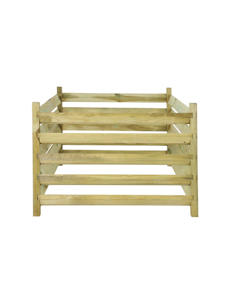 Art. Ogrodowe - Kompostownik drewniany KME z siatką na krety - Naturalny - product b2b.wamar.biz 4