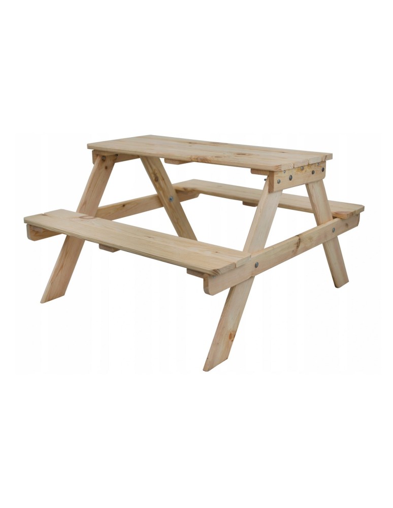 Art. Ogrodowe - Stół piknikowy dla dzieci z ławką SPD/79cm - Naturalny - product b2b.wamar.biz 5