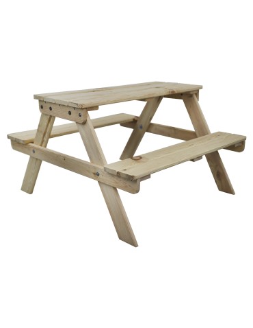 Art. Ogrodowe - Stół piknikowy dla dzieci z ławką SPD/79cm - Naturalny - product 8