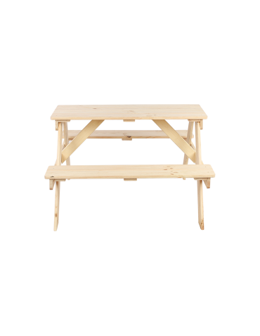 Art. Ogrodowe - Stół piknikowy dla dzieci z ławką SPD/79cm - Naturalny - product 4