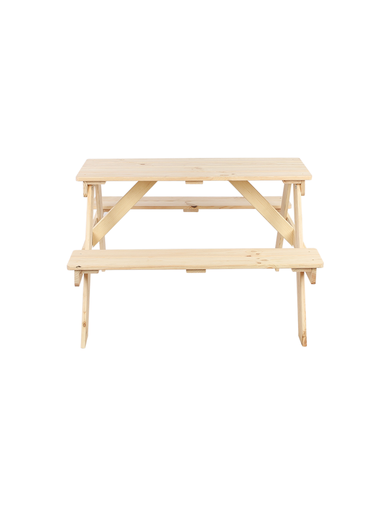 Art. Ogrodowe - Stół piknikowy dla dzieci z ławką SPD/79cm - Naturalny - product b2b.wamar.biz 4