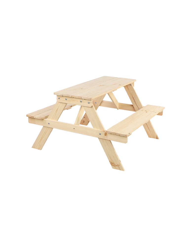 Art. Ogrodowe - Stół piknikowy dla dzieci z ławką SPD/79cm - Naturalny - product b2b.wamar.biz 2