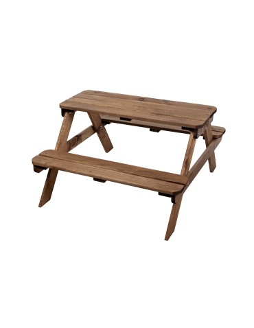 Stół piknikowy dla dzieci z ławką SPD/79cm - Brązowy - product 2