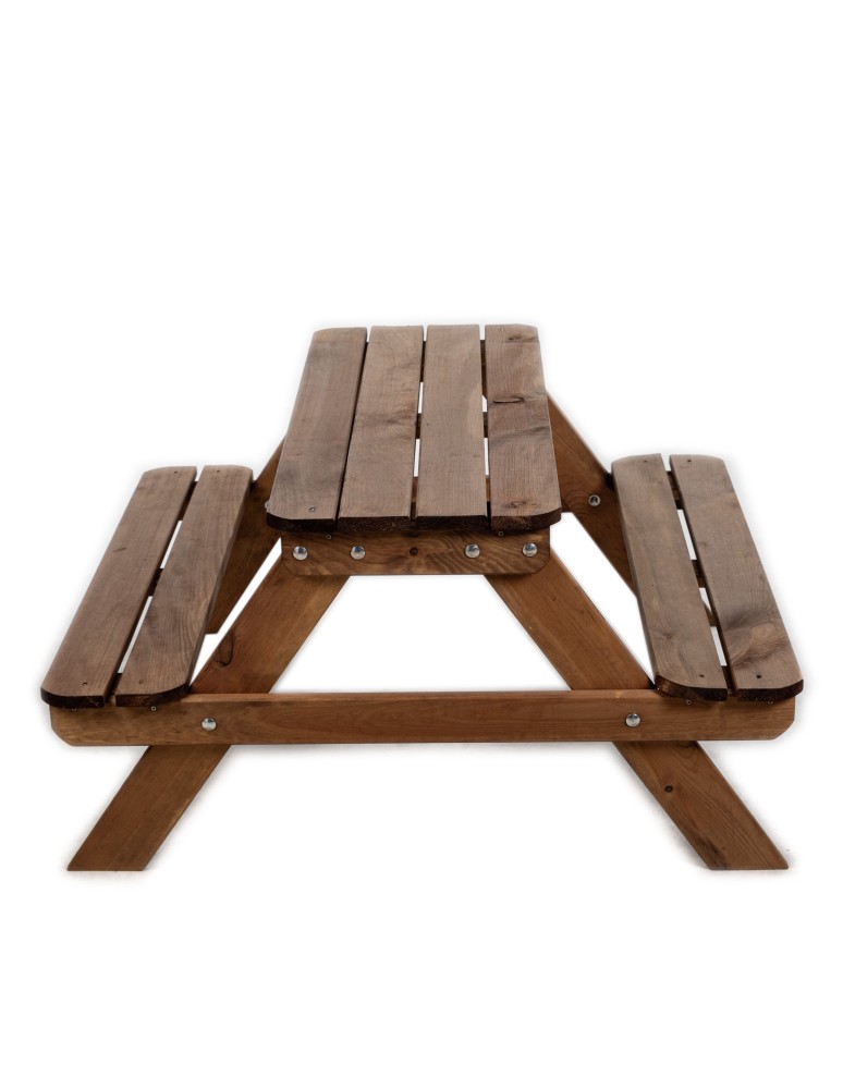 Art. Ogrodowe - Stół piknikowy dla dzieci z ławką SPD/79cm - Brązowy - product b2b.wamar.biz 4
