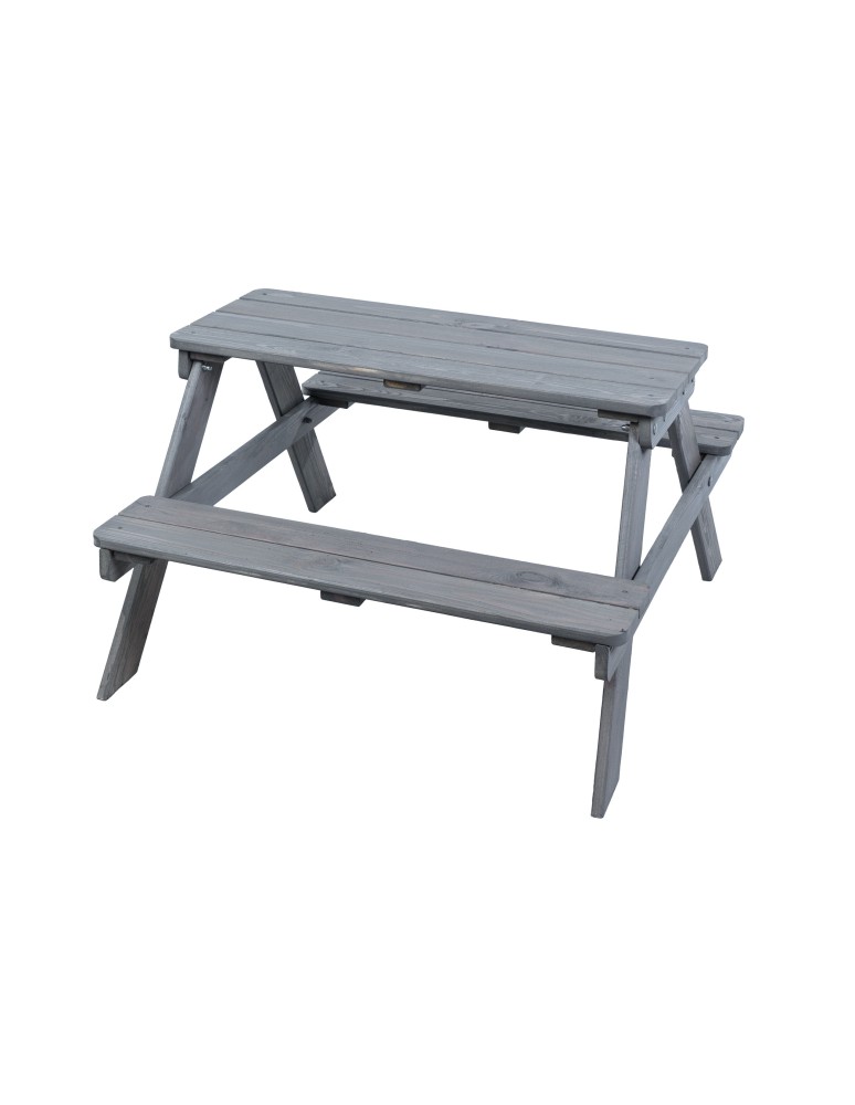 Art. Ogrodowe - Stół piknikowy dla dzieci z ławką SPD/79cm - Szary - product b2b.wamar.biz 2