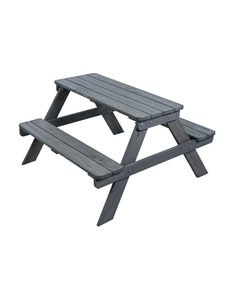 Art. Ogrodowe - Stół piknikowy dla dzieci z ławką SPD/79cm - Szary - product b2b.wamar.biz 3