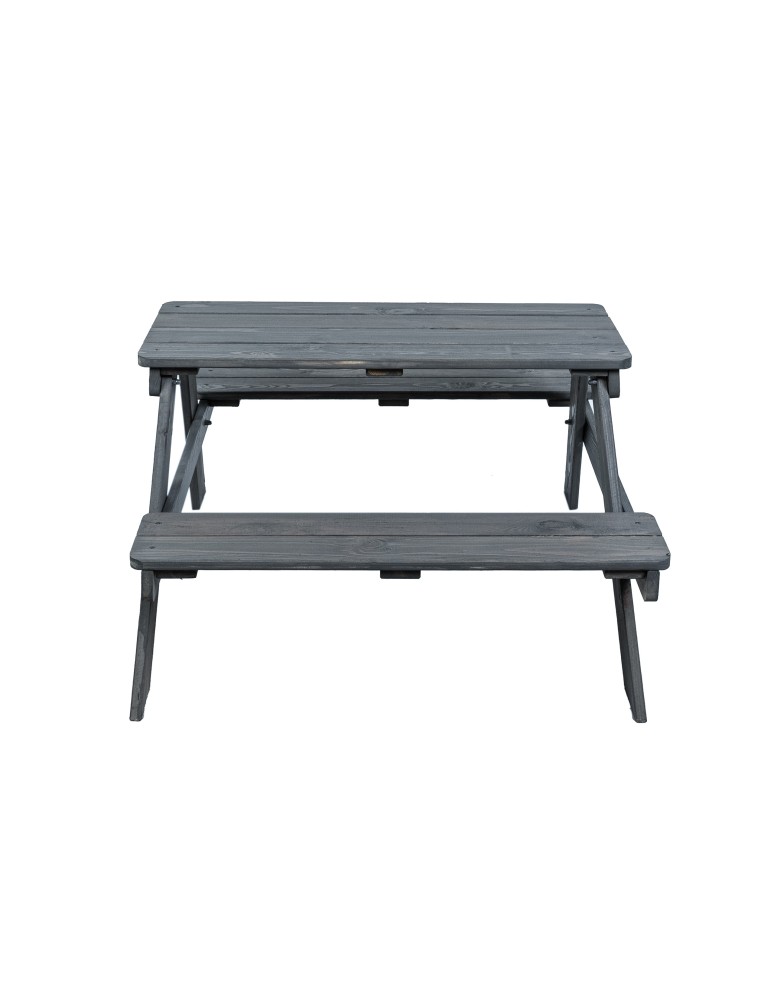 Art. Ogrodowe - Stół piknikowy dla dzieci z ławką SPD/79cm - Szary - product b2b.wamar.biz 4