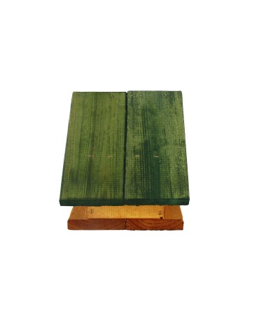 Karmniki i domki - Karmnik drewniany dla ptaków K-10 - Olcha + zielony daszek - product 5