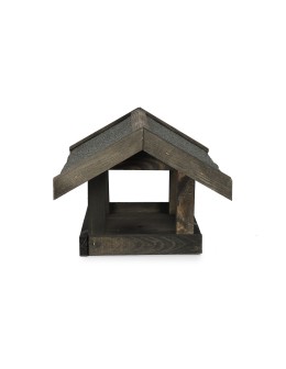 Karmnik dla ptaków KS z dachem dwuspadowym - Czarny - product 2