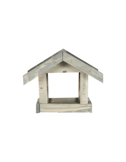 Karmnik dla ptaków KS z dachem dwuspadowym - Szary - product 2