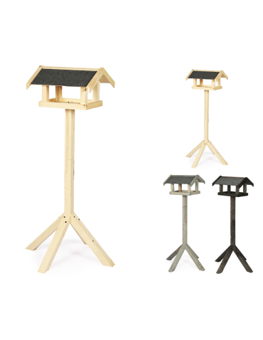 Naturalny karmnik z dachem dwuspadowym KS / nogi kwadrat