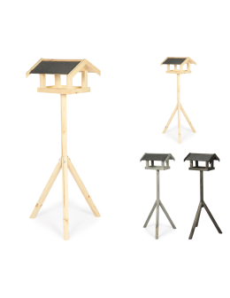 Naturalny karmnik z dachem dwuspadowym KS / nogi sześciokąt