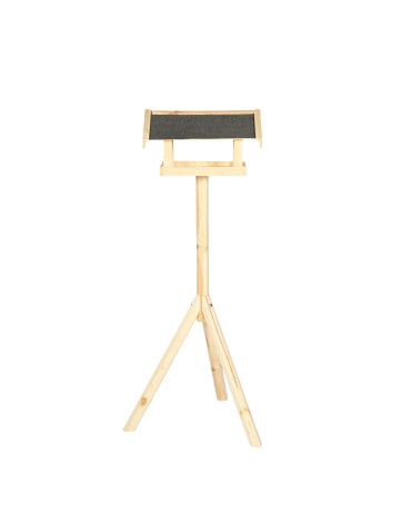 Karmniki i domki - Naturalny karmnik z dachem dwuspadowym KS / nogi sześciokąt - product 4