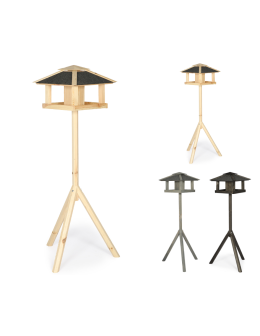 Naturalny karmnik z dachem czterospadowym KS / nogi sześciokąt