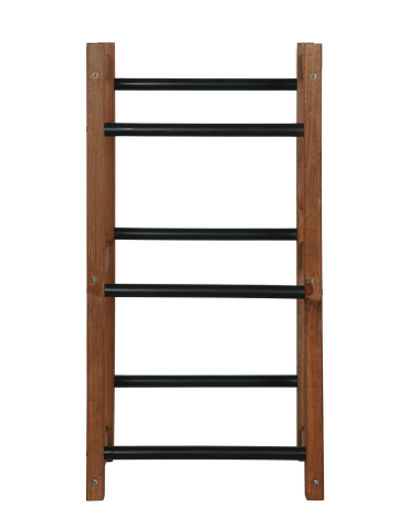 Regały - Stojak na Skrzynki (3szt) 108X53X32cm Brązowe Drewno/Czarny Plastik - product 9