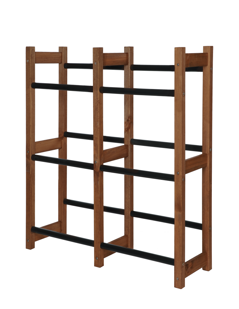 Regały - Regał na Skrzynki Transportowe (6szt) 108X102X32cm Brązowe Drewno/Plastik - product b2b.wamar.biz 10