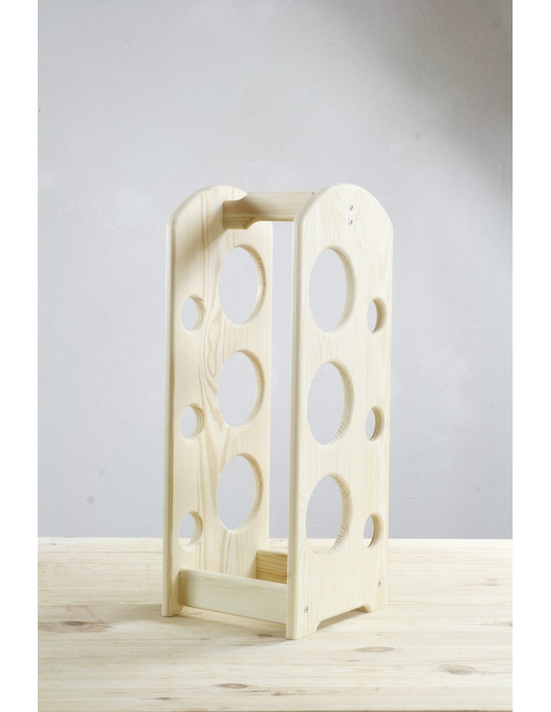 Regały - Regał na wino z rączką RW-9-6 /6 butelek/ Naturalny - product b2b.wamar.biz 9