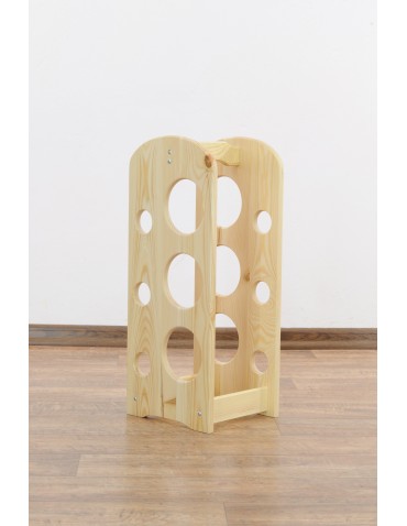 Regały - Regał na wino z rączką RW-9-6 /6 butelek/ Naturalny - product 12