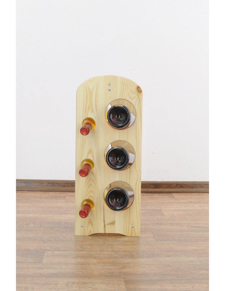 Regały - Regał na wino z rączką RW-9-6 /6 butelek/ Naturalny - product b2b.wamar.biz 13