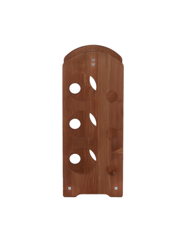 Regały - Regał na wino z rączką RW-9-6 /6 butelek/ Brązowy - produkt 3