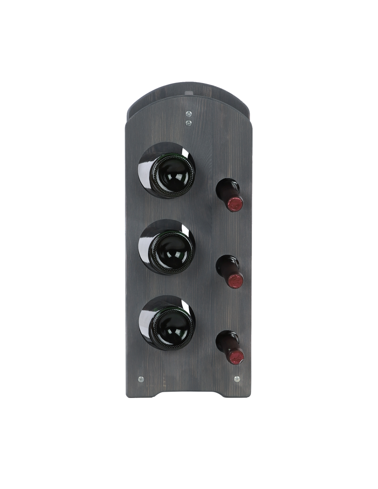 Regały - Regał na wino z rączką RW-9-6 /6 butelek/ Szary - produkt b2b.wamar.biz 8