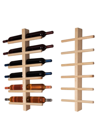 Regał wiszący na 12 win RW-23 - Naturalny