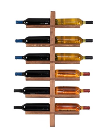 Regał wiszący na 12 win RW-23 - Brązowy - product 2