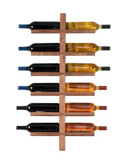 Regał wiszący na 12 win RW-23 - Brązowy - product 2