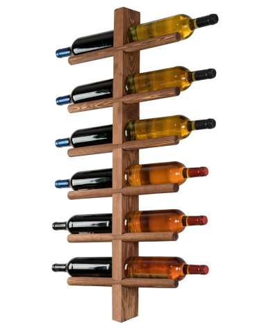 Regały - Regał wiszący na 12 win RW-23 - Brązowy - product 3