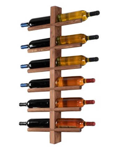 Regały - Regał wiszący na 12 win RW-23 - Brązowy - product 5