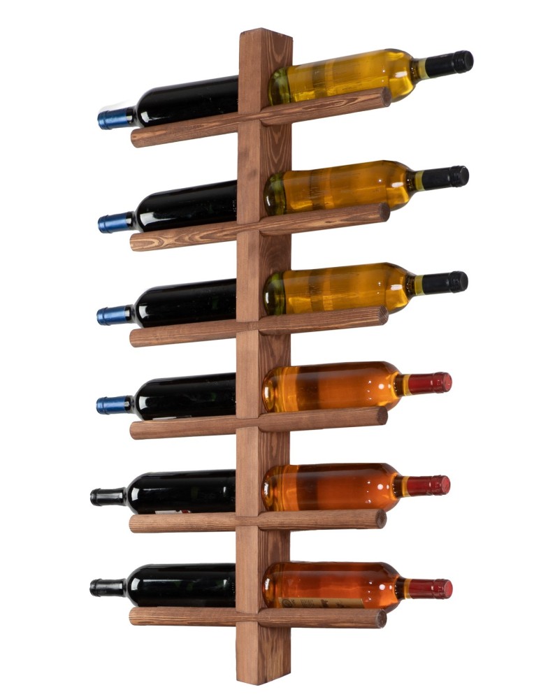 Regały - Regał wiszący na 12 win RW-23 - Brązowy - product b2b.wamar.biz 5