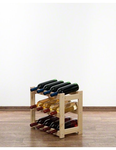 Drewniany regał na wino RW-1 /12 butelek/ Naturalny - product 2
