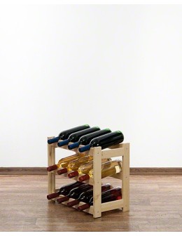 Drewniany regał na wino RW-1 /12 butelek/ Naturalny - product 2