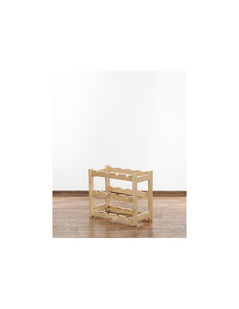 Regały - Drewniany regał na wino RW-1 /12 butelek/ Naturalny - product b2b.wamar.biz 5