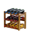 Drewniany regał na wino RW-1 /12 butelek/ Brązowy