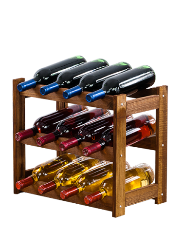 Drewniany regał na wino RW-1 /12 butelek/ Brązowy - product 2